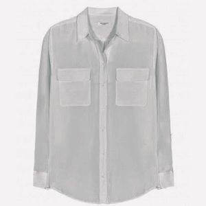 Equipment Original silk shirt L medium gray